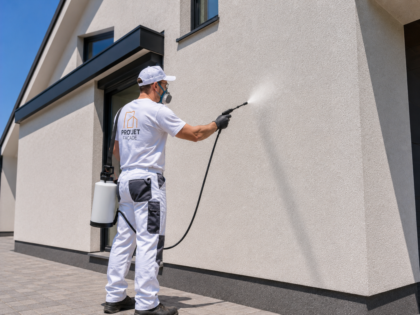 Produit de protection hydrofuge appliqué sur façade bordelaise