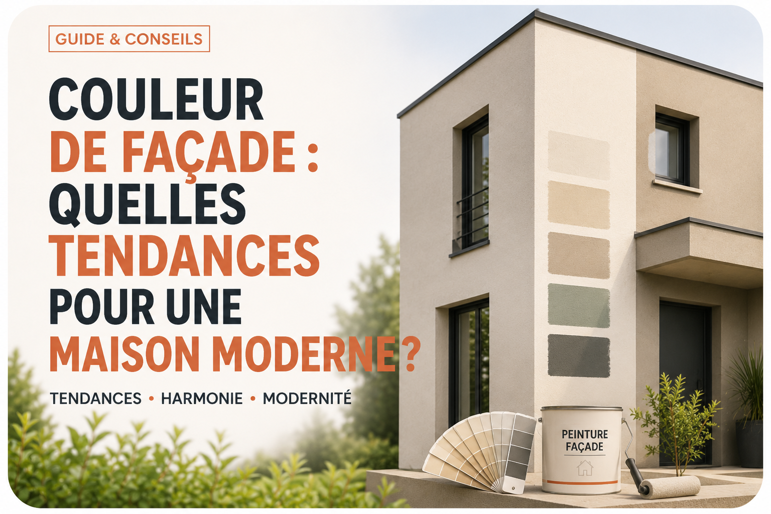 Tendance couleur façade 2026 pour une maison moderne