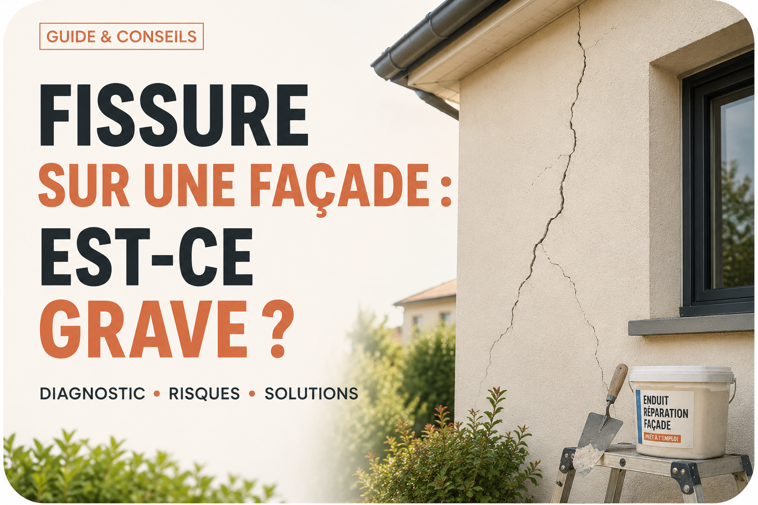 Fissure sur une façade : est-ce grave ?