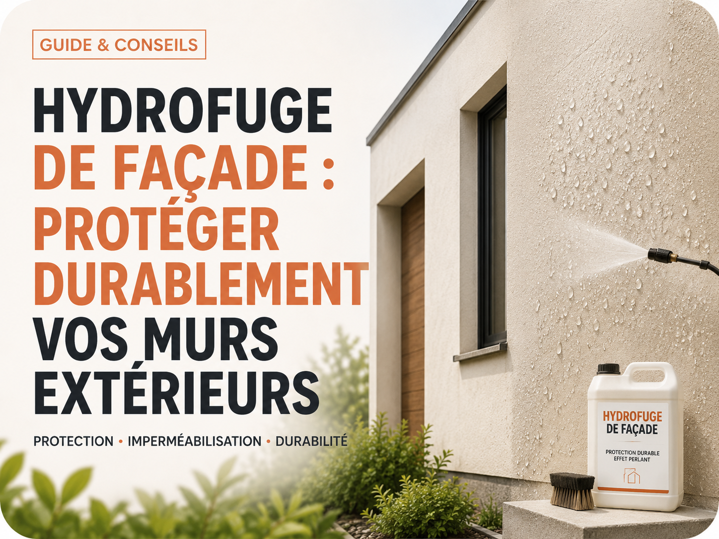 Hydrofuge de façade : protéger durablement vos murs extérieurs
