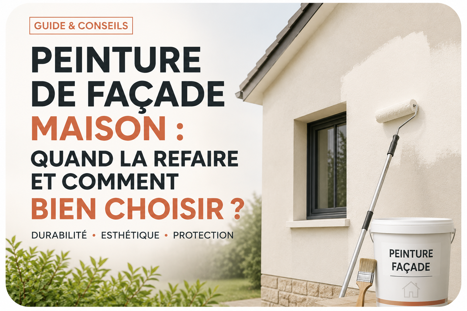 Peinture de façade maison