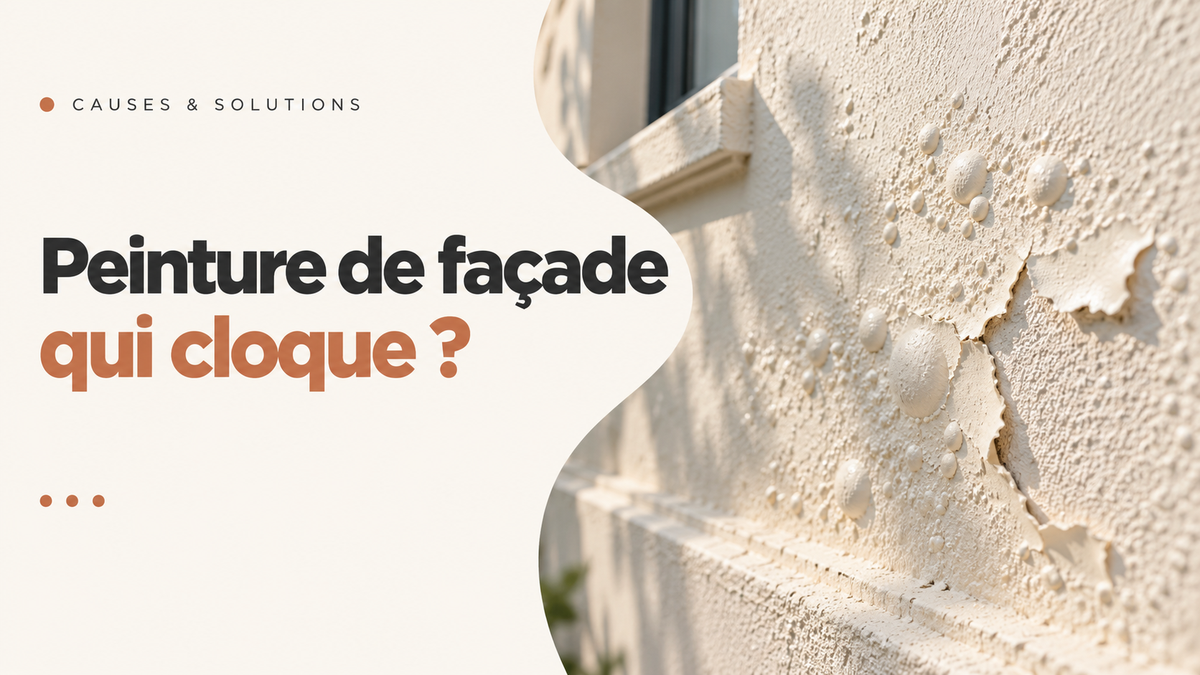 Peinture de façade qui cloque ou s’écaille : causes et solutions